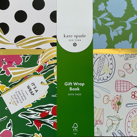 ♠️🎊 kate spade new york x Target Gift Wrap Book with Note Cards & Tags - Picture 2 of 6